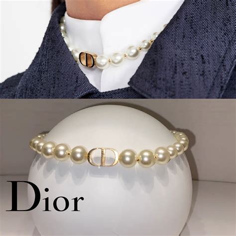 dior pearl choker dupe|christian dior pearl choker.